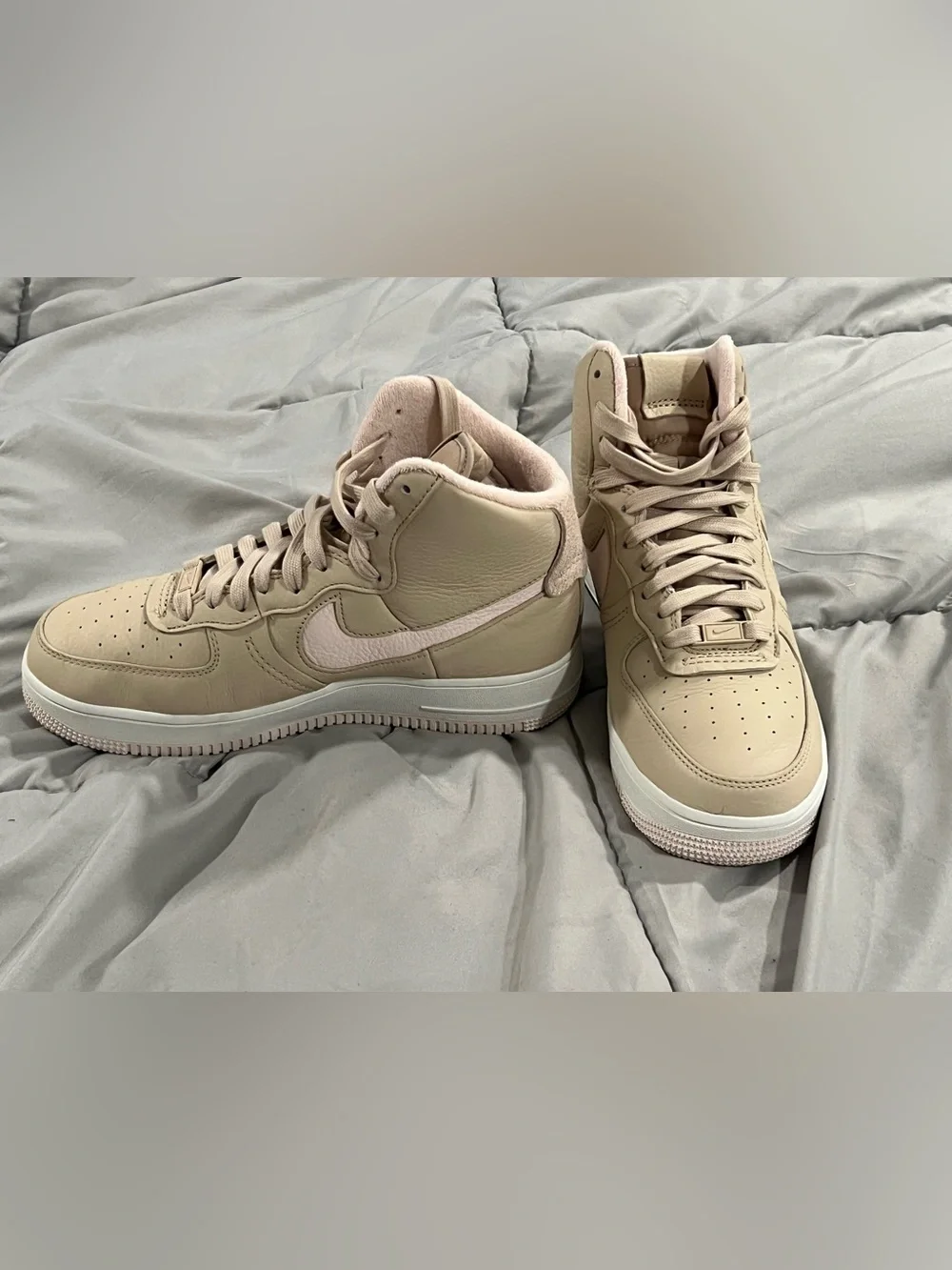 NIKE AIR FORCE 1 SIZE 9 HIGH SCULPT LINEN SANDDRIFT PINK WOMENS